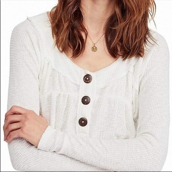 We The Free Womens Must Have Henley Thermal top M - Picture 2 of 7